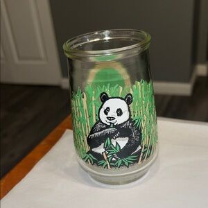 Panda Glass Tumbler - Green and Black